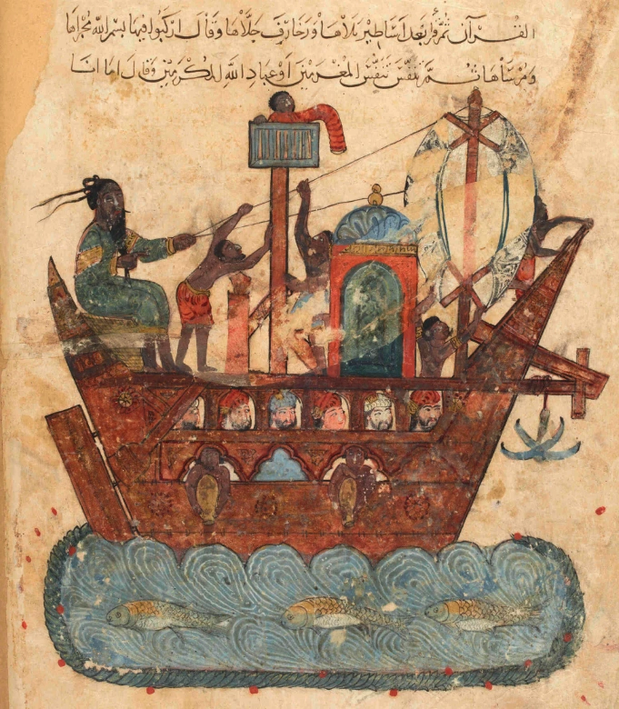 Miniature extraite des Maqâmât d’Al-Harîrî